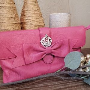 Berry Pink My Flat in London Large Clutch